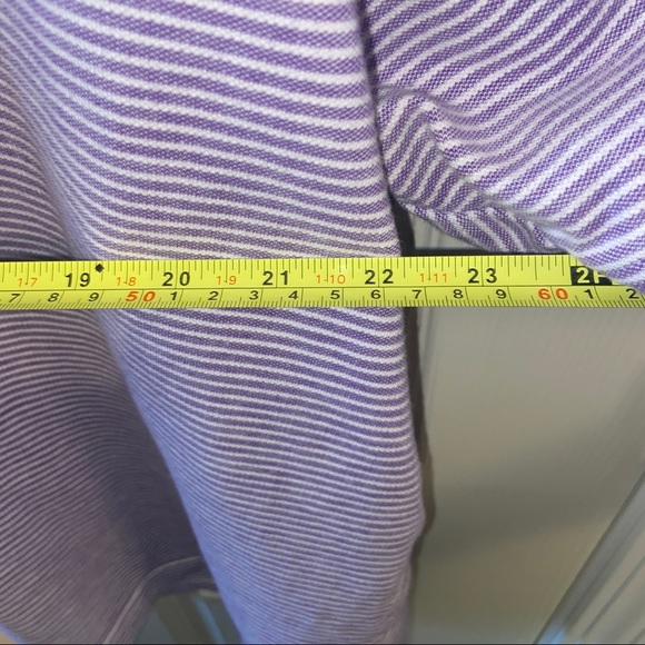 Jos. A. Bank mens striped polo white purple large - Picture 4 of 5